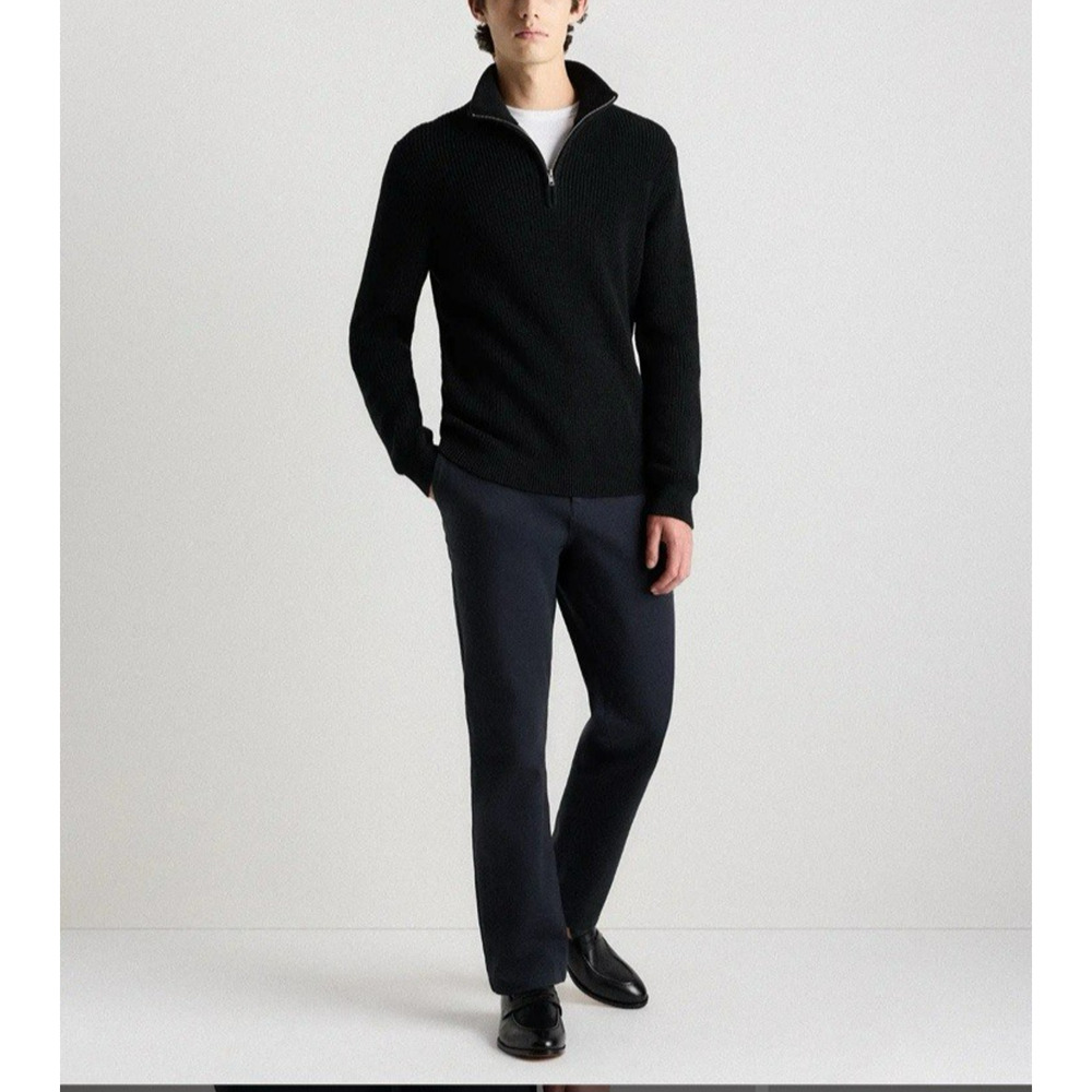 The Commons Quarter-Zip Wool and Cashmere Sweater‎ Size Large Classic Preppy